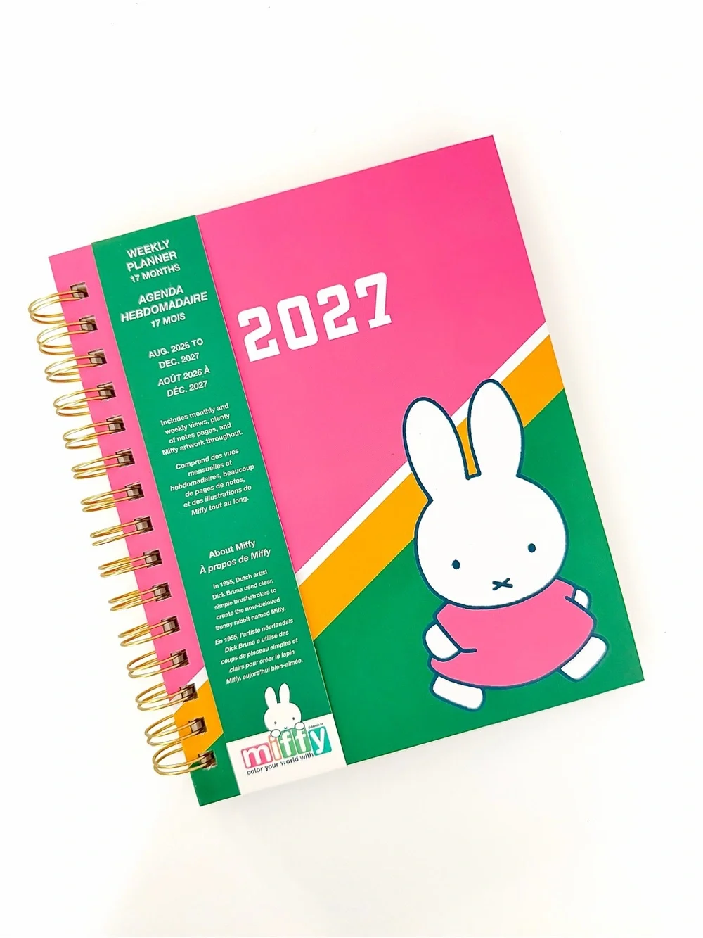 Miffy 2027 Weekly Planner 17-month